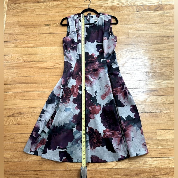 Calvin Klein Floral Fit & Flare Midi Dress Size 10 - Picture 10 of 10